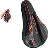 Caswynlife Copertura della sella della bicicletta, spugna di silicone | Copri sella in spugna di silicone ispessito, cuscinetto antiscivolo con strisce riflettenti, cuscino in gel traspirante per