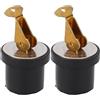 Klanata Tappo di Scarico del livewell da 2 Pezzi Tappo Marino a Compressione in Ottone 19mm 3/4 Pollici per lavello della Barca Pozzetto di Poppa