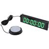 YWBL-WH Cronometro da Palestra con Telecomando, Display da 1,5 Pollici | Conto alla rovescia a LED, orologio multifunzione, robusto alluminio, adatto per gare, allenamenti