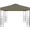 Generic Tenda da giardino 3 x 3 m, gazebo in poliestere e acciaio, 180 g/m²