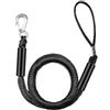 Generic Cima di ormeggio con gancio in metallo e estremità ad anello | Corda elastica da 122 cm per kayak, canoa, piccola barca e ancoraggio laterale