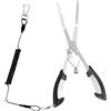 Prleqpro Pullther - Pinze da pesca in acciaio inox con becco lungo, multiuso, con