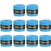 PATIKIL Impugnatura per Racchetta da Tennis Badminton, 10pz Nastro Antiscivolo Impugnatura Racchetta Assorbe Sudore per Paddle Baseball con Bacchetta, Blu
