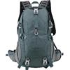 Fzaqwen Zaino da Trekking Zaino da Escursionismo Zaino da Montagna Zaino da Viaggio in Nylon 420D Resistente E Idrorepellente Leggero 795g con 25l E Schienale, Grigio Ciano
