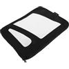 Abaodam Borsa per Pinne Surfboard Tail Rudder in Canvas Nero