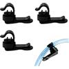 XINSUO Set di 3 clip magnetiche per tubo di idratazione, sacchetto per acqua tubo clip clip supporto tubo per zaino clip clip per tubo magnetico per Trinkblasensystem und Trinkblasenrucksack, Schwarz