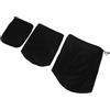 JEWEDECO 3 Pezzi Sacca Compressione per Piumino da Trekking in Nylon Nero
