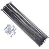 GMZQSN Raggi in acciaio 12G neri per mountain bike elettrica ciclismo sostituzione durevole (285 mm)