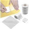 REBECCAHOWARD Kit di riparazione per tende, toppe di riparazione per piscine per bambini, 5 pezzi di nastro impermeabile, kit di riparazione trasparente per materassi gonfiabili, toppe di riparazione per tende