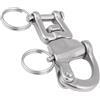 Sxhlseller 316 Stainless Steel Jaw Swivel Snap Shackle per Drizza di | Perno a sgancio rapido per impieghi gravosi, resistente alla corrosione, per drizza spinnaker, sartiame marino
