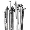 GMZQSN 36pcs High Strength 14G/14K J Bend Bicycle Spokes 170-300mm - Silver Steel Spokes for Mountain & Road Bike - BZN001(278mm)