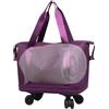 Generico Borsone Da Viaggio Con Ruote Vano Espandibile Grande Capacità | Valigia Trolley Da Shopping Resistente Ai Per Viaggi, Trasferte Di Lavoro, Vacanze Familiari, Weekend