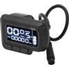 Teron Display LCD, schermo LCD per la velocità della bicicletta, con connettore USB a 6 pin, impermeabile, per biciclette elettriche, mountain bike, scooter