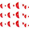 MINGLEA 12Pcs Pesca Galleggiante Set Palla Forma Acqua Bubble Float | 4 dimensioni