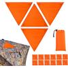 Generic Copertura per caccia arancione neon per caccia impermeabili 4 pezzi pannelli di sicurezza per albero albero tenda zaino corsa all'aperto ciclismo avventura lavoro