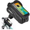 Mertmliy Borsa Telaio Bicicletta Borse Bicicletta Borsa Tubo Orizzontale Grande Capacità 1.5 Litri Tasca Cellulare Pellicola TPU HD Borse Manubrio Impermeabile MTB Bici Strada Bici Pieghevole