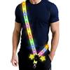 TNSLAND Cintura riflettente a LED, luce da corsa per jogging con cintura riflettente, fascia riflettente, ricaricabile USB, impermeabile, luce di sicurezza, corsa, ciclismo ed escursionismo per cani