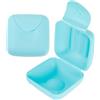 INOOMP Supporto per Stoccaggio 2 Pezzi in Plastica Blu per Coppe Mestruali, Custodia e Portatile per Esterni e Viaggi