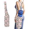 Hiseng Borsa Tappetino Yoga in Tela con Tasche | Tessuto in Tela Tote Palestra. Tasche Capienti per Accessori e Oggetti Personali. Perfetto per Yoga, Pilates e Fitness