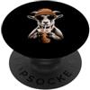 Vintage Goat Iced Coffee Funny Aesthetic Goat Bere Caffè Ghiacciato Divertente Hipster Capra Occhiali Da Sole PopSockets PopGrip Adesivo