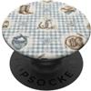 Cozy Countryside Farm Life Design Studio Stivali da cowboy Cappello Ferro di Cavallo Lanterna Western Acquerello PopSockets PopGrip Adesivo