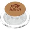 Mara Closet Silhouette di bisonte del Parco nazionale delle Badlands d'epoca, South Dakota PopSockets PopGrip per MagSafe