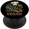 Cucina vegana di Christine-Krahl Vegan Cucina Vegetale Ricette Alimentazione Salutare PopSockets PopGrip Adesivo