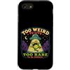 PeeKay Apparel - Fun Custodia per iPhone SE (2020) / 7/8 Troppo strano per vivere troppo raro per essere normale divertente rana aliena