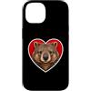Wombat Animal Lover Custodia per iPhone 14 Wombat Cuore