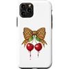 Cherry Leopard Bow Coquette Cute Fashion Custodia per iPhone 11 Pro Ciliegia Leopard Bow Coquette Retro Cherry Estetica