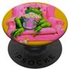 Cozy Frog Lettering Co. Rana Popcorn Poltrona Rosa Retro Illustrazione PopSockets PopGrip Adesivo