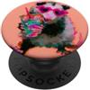 Midnight Mischief Lettering Co. Opossum, cuore, occhiali, bere, retro, illustrazione PopSockets PopGrip Adesivo