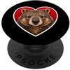 Wombat Animal Lover Wombat Cuore PopSockets PopGrip Adesivo