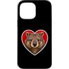 Wombat Animal Lover Custodia per iPhone 13 Pro Max Wombat Cuore