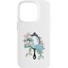 Estetica Moda Floreale Custodia per iPhone 14 Pro Magnolia Ortensia Specchio a Mano Botanica