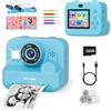 ASTGMI Fotocamera istantanea per bambini con selfie, 1080P HD, stampa istantanea di foto, regalo di compleanno, Natale, giocattolo a partire dai 3 4 5 6 8 7 9 10 11 anni (blu)