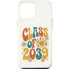 Groovy Kindie School Graduation Ts Custodia per iPhone 12 Pro Max Classe del 2039 Retro Daisy Flower Sun Groovy Anno di Laurea
