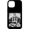 Dirty Paws Archive Animals 90s Vintage V Custodia per iPhone 15 Grunge Rock Vintage Fumo Punk Ratto con Tatuaggi