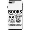 Funny Airedale Terrier And Book Designs Custodia per iPhone 7 Plus/8 Plus Libri E Airedale Terrier Divertente Airedale Terrier