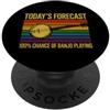 Vintage Lover For Teacher Retro Sarcasti Divertente Detto Oggi Previsioni Chance Banjo Giocare PopSockets PopGrip Adesivo