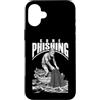 Grandio Design Geeky Computer & IT Novel Custodia per iPhone 16 Plus Computer Hacker Andato Phishing Divertente Codice Binario Pesca Net