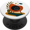 Midcentury Modern Cat Lover Gifts Cozy I Divertente sedia da interni retrò con gatto della metà del secolo PopSockets PopGrip Adesivo