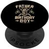 Medieval Knight Birthday Boy Matching Fa Festa del padre del compleanno del cavaliere PopSockets PopGrip Adesivo