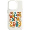 Groovy Kindie School Graduation Ts Custodia per iPhone 14 Pro Classe del 2039 Retro Daisy Flower Sun Groovy Anno di Laurea