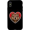 Wombat Animal Lover Custodia per iPhone X/XS Wombat Cuore