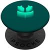 JETC-33 Divertente DJ Malva SmilingFace Aqua PopSockets PopGrip Adesivo