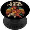 Retro Video Game Lover Console Gamers Pa Divertente Parrot Gamer Meme Retro Gioco di Giochi di parole Animal Joke Console PopSockets PopGrip Adesivo