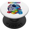 Toy Bricks Space Astronaut Builder Birth Mattoni giocattolo per il 5° compleanno dell'astronauta spaziale PopSockets PopGrip Adesivo