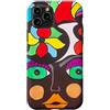 Philippe Seigle Custodia per iPhone 11 Pro Philippe Seigle Potente Donna grassetta Colorato Arte Floreale Pop