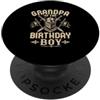 Medieval Knight Birthday Boy Matching Fa Festa del nonno del compleanno ragazzo cavaliere PopSockets PopGrip Adesivo
